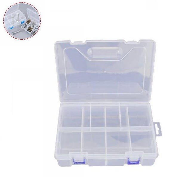 Scatola Organizer Con 12 Barattoli - Porta Oggetti Per Diamond Painting, Perline, Piccoli Accessori - Foto 4