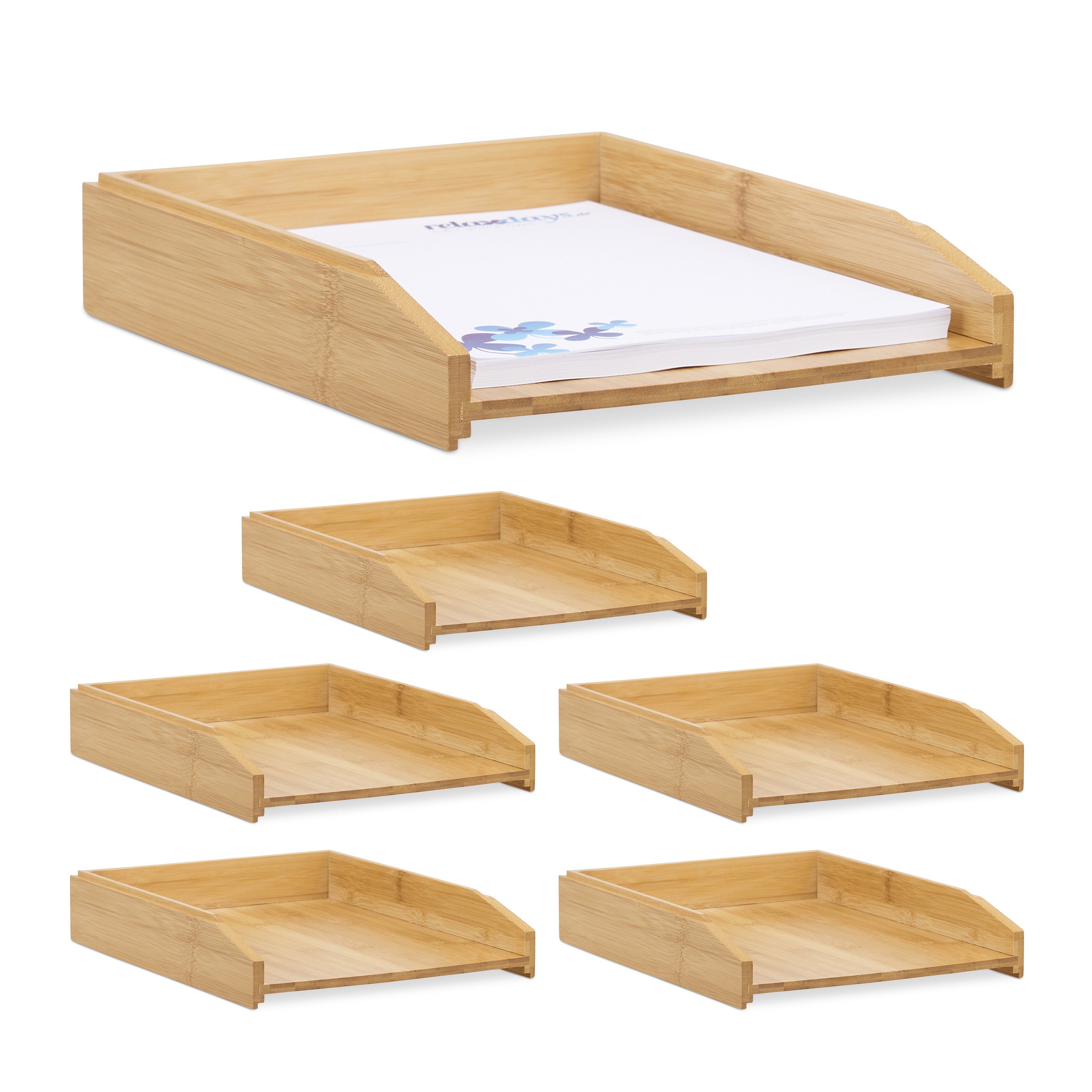 JIHUOO Porte-documents En Acrylique Transparent à 2 Sections