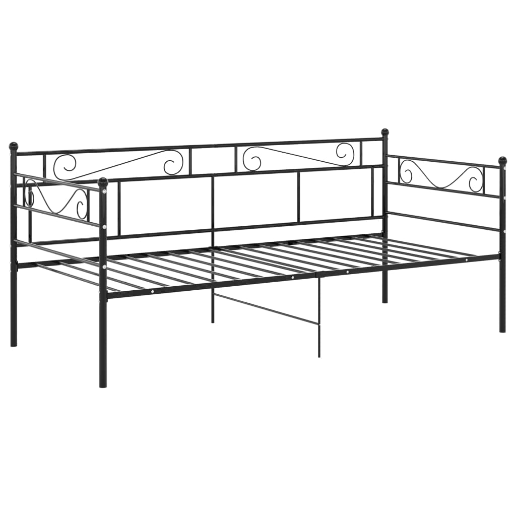 Sofa Metalowa Czarna Rama Sofy Łóżko Metalowe Ze Stelażem 90x200 cm