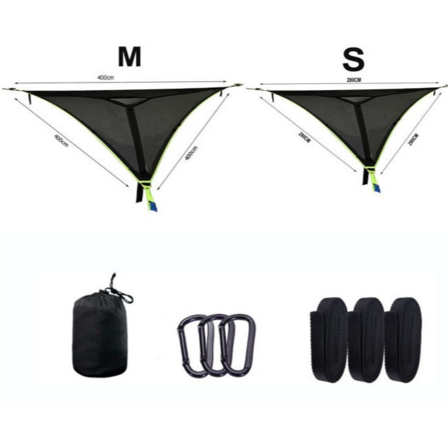 Hamac Triangulaire Extérieur Portable pour Plusieurs Personnes - 6
