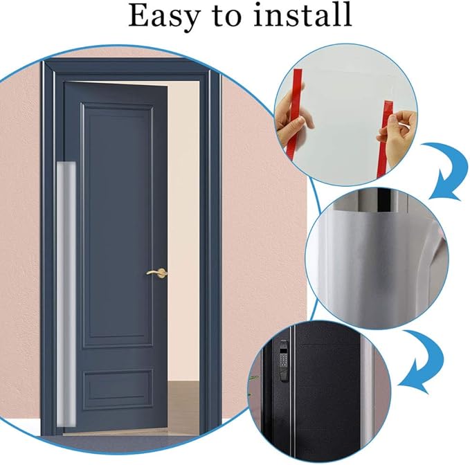 Protezione anti-schiacciamento per le dita, 2 pezzi di protezioni per cerniere delle porte, a prova di schiacciamento per le dita dei bambini, accesso - 4