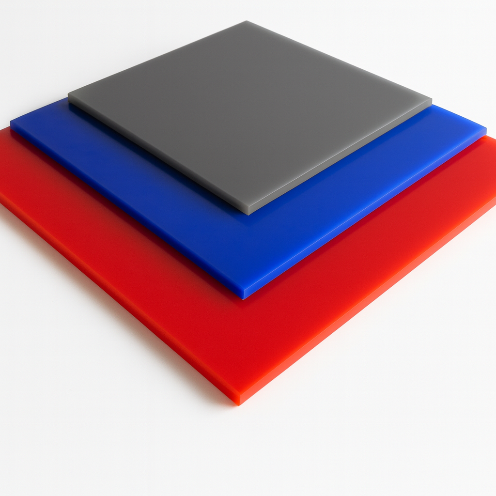 Plaque verre acrylique gris 3 mm - 20 x 90 cm (200 x 900 mm) - Verre synthétique - Plaque PMMA XT - 4