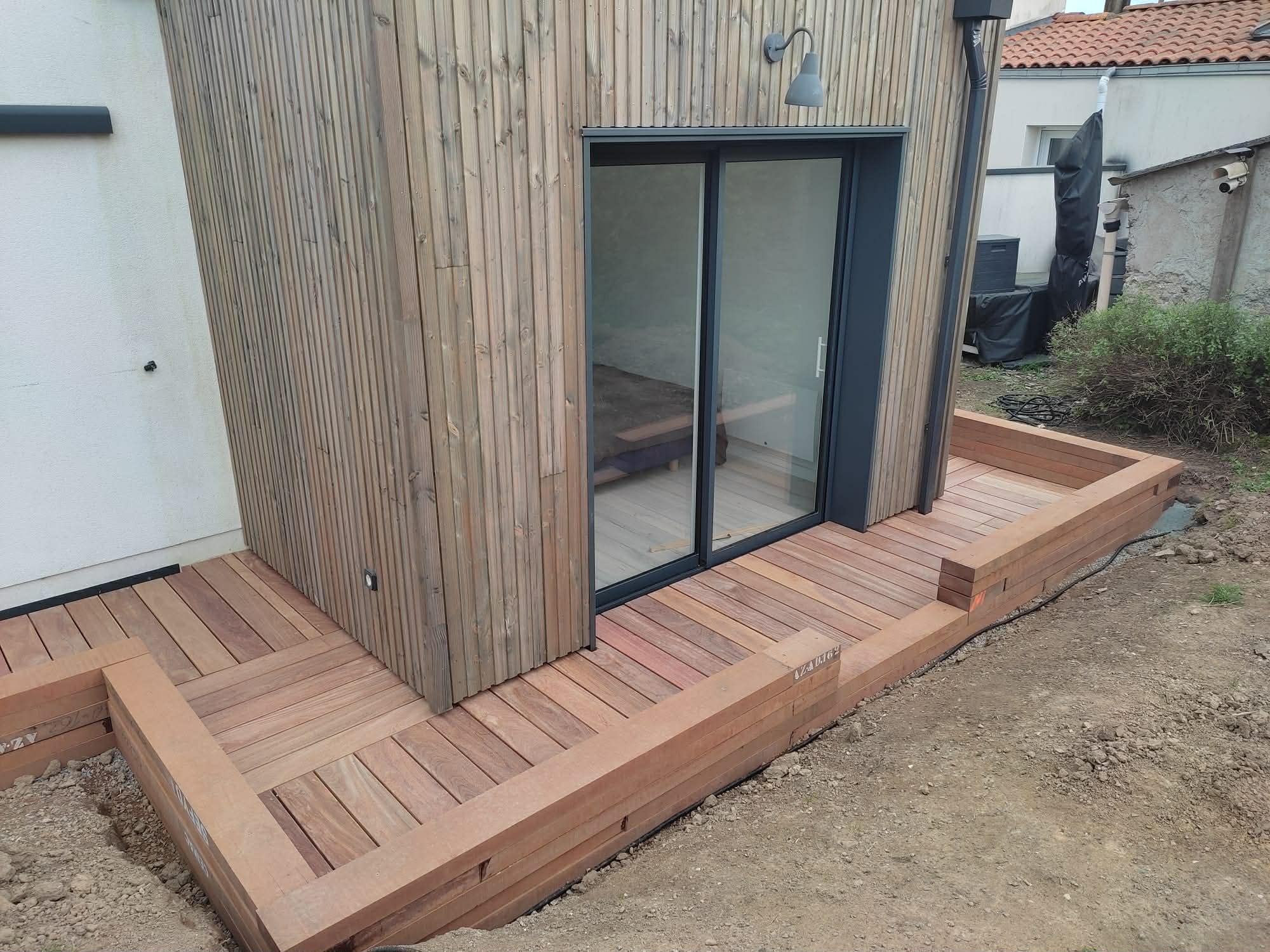 Traverse paysagère exotique Azobé 70x170mm / Longueur 2m - 6