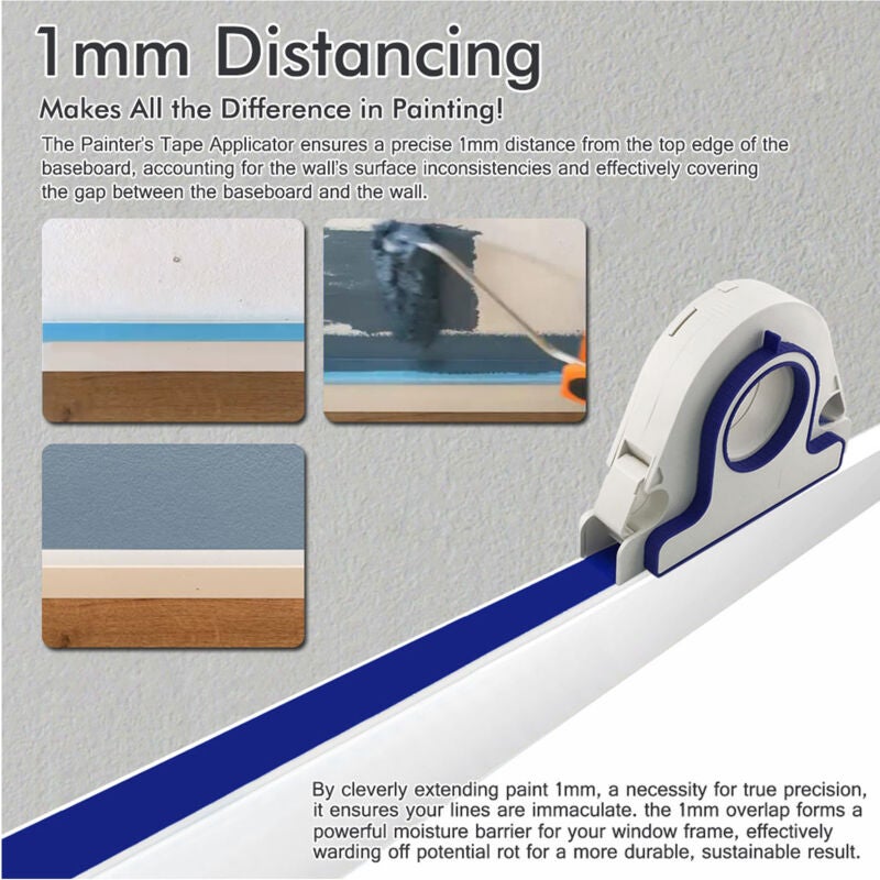 rouge, Masking Machine Machine Portable Masking Masking Master Tape Dispensateur pour peindre Applicateur de bande de peinture polyvalente - 3