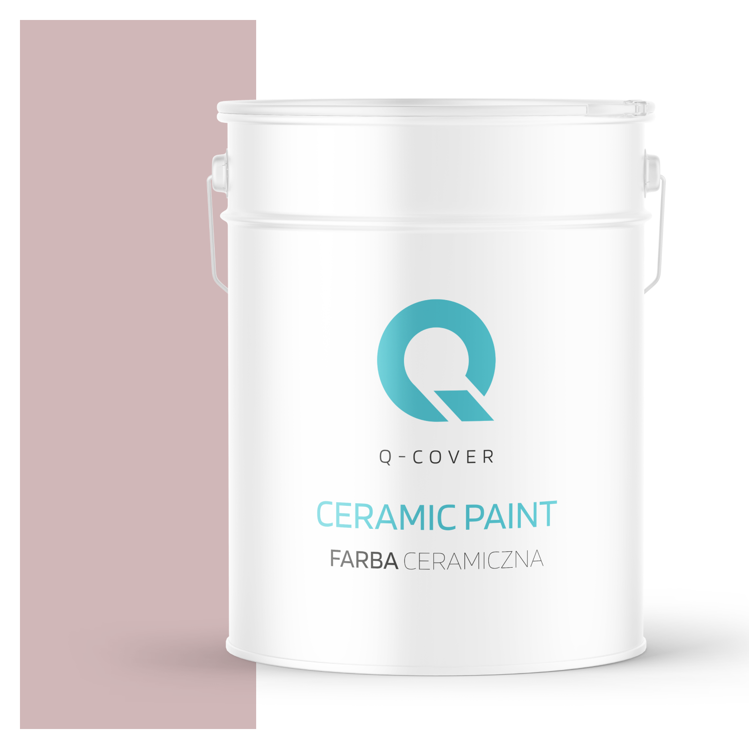 Farba Ceramiczna Do Ścian i Sufitów Q-Cover Pudrowy róż H3250 Głęboki Mat 10L