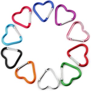 12 Mini Moschettoni In Metallo - Piccoli E Leggeri Per Portachiavi, Campeggio E Attività Outdoor - Foto 10