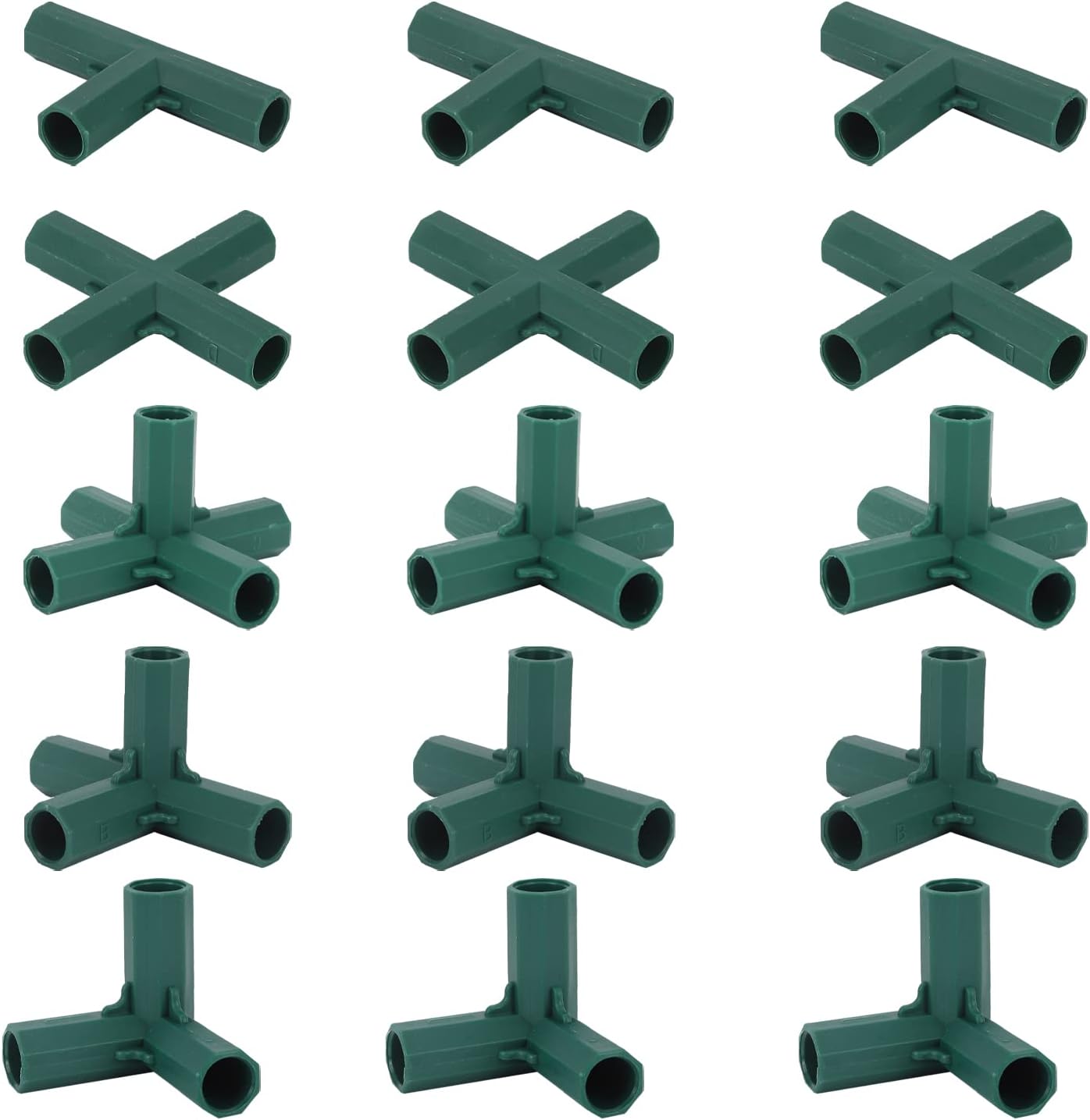 Lot 8 Connecteurs Serre Plastique Robuste - Diamètre Intérieur 19 Mm - Pour Cadres Stables Et Solides