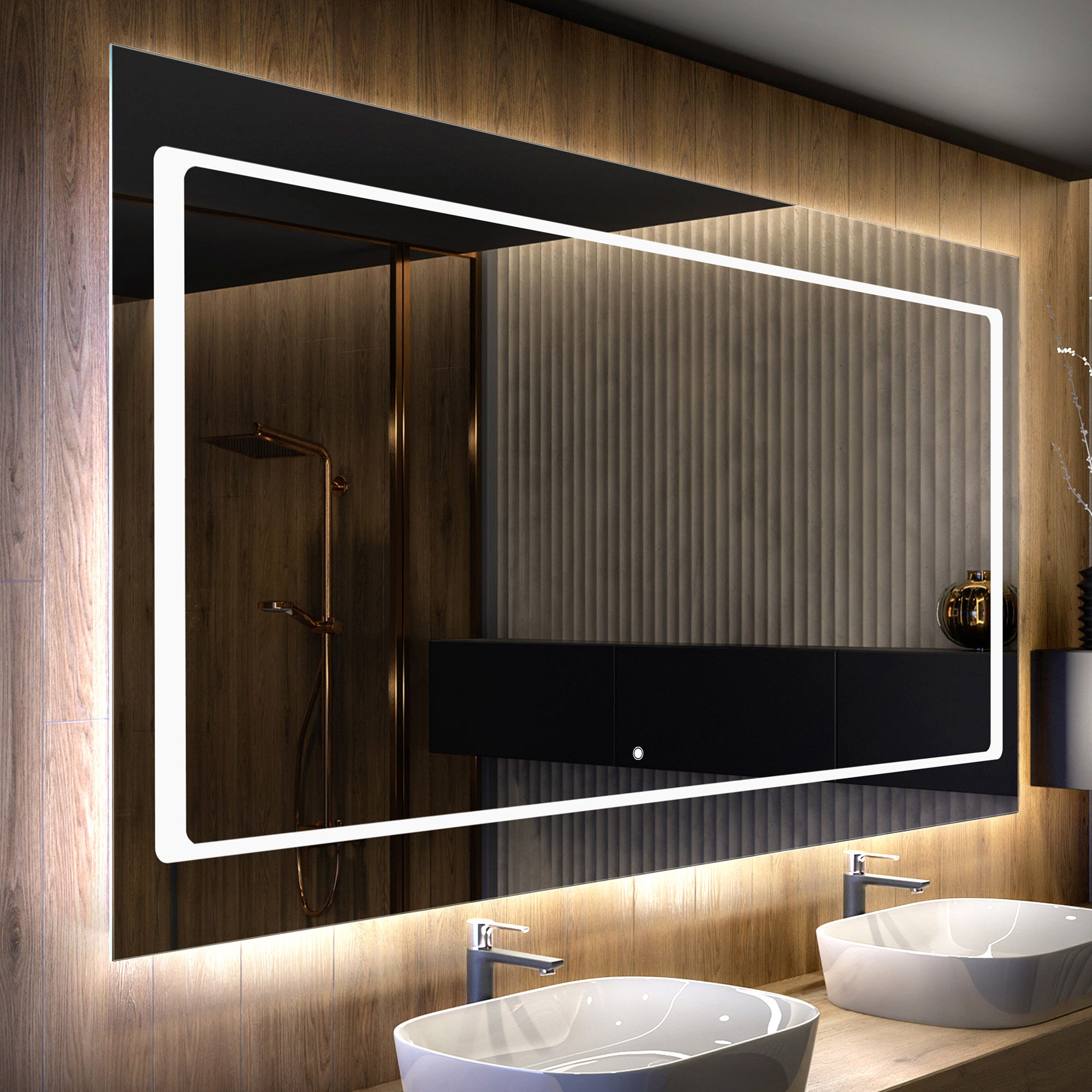 Miroir Avec LED Illumination Salle De Bain 170x80cm LED Lumineux miroir-avec-led-illumination-salle-de-bain-170x80cm-led-lumineux
