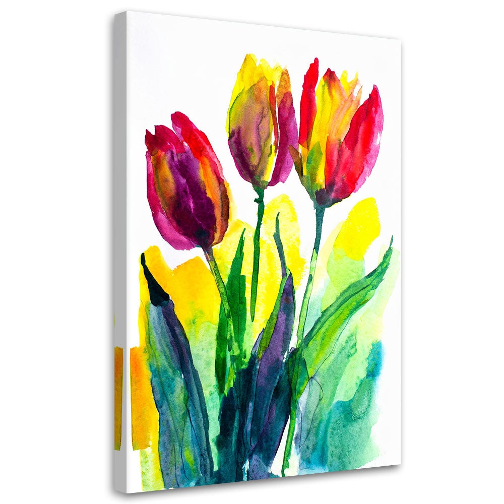 Obraz na płótnie, Tulipany Natura Kwiaty 40x60