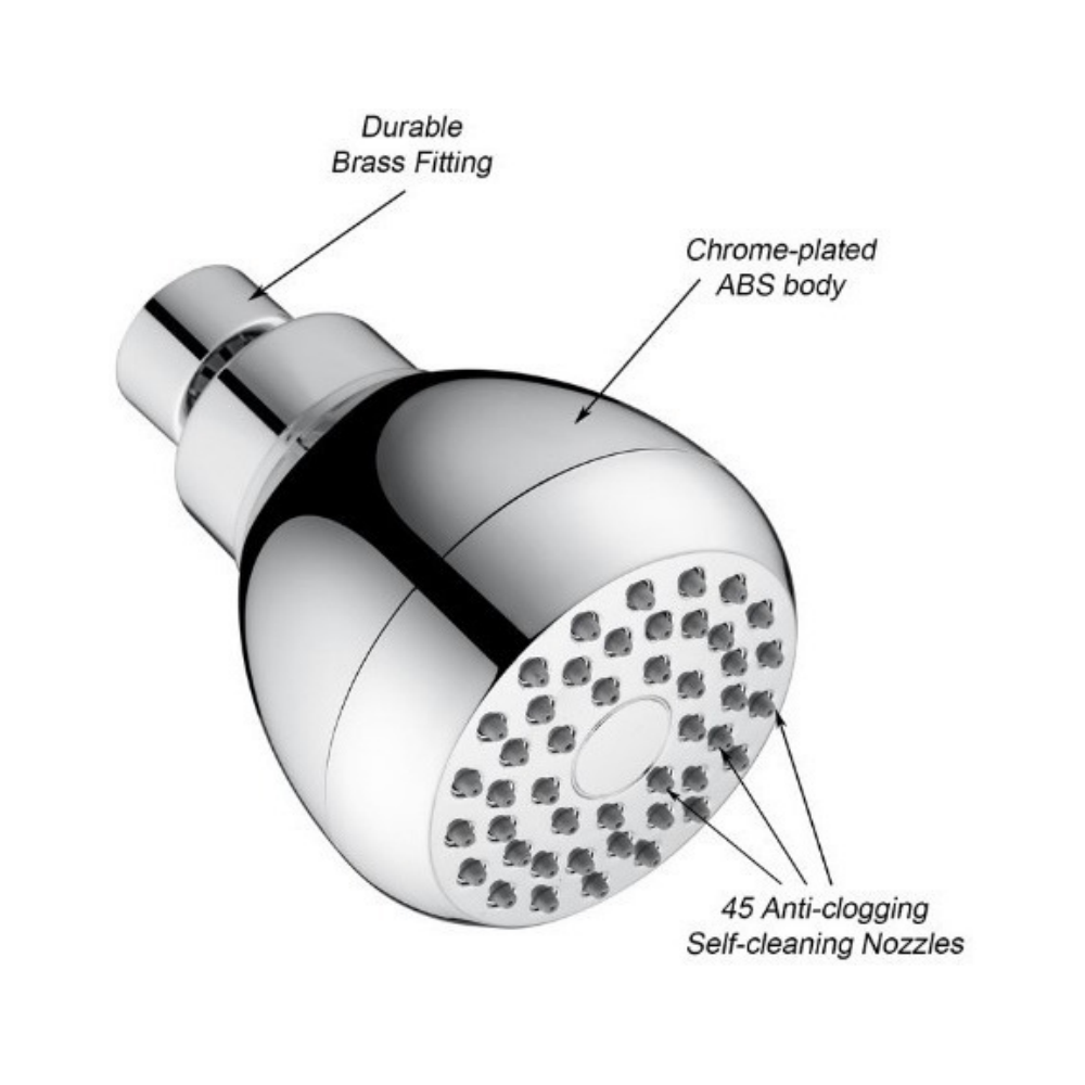 3inch Pommes de douche haute pression, pommeau de douche anti-fuite, pommeau de douche de bain de , pommeaux de douche à économie d'eau, pommes de dou - 2