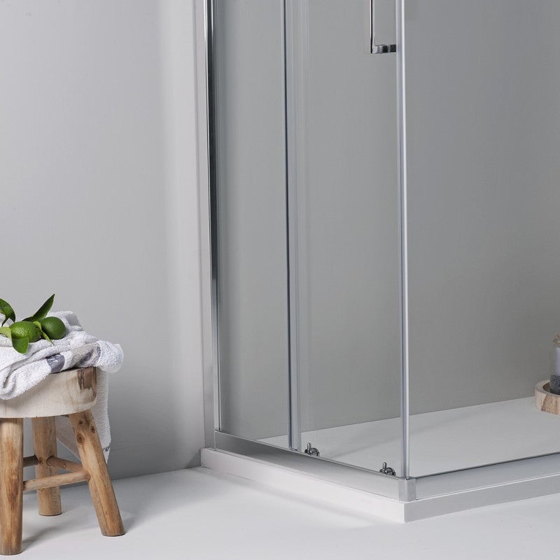 Cabina Box Doccia Angolare Elite 80 x120 Cm Scorrevole Trasparente Cristallo Temperato 6 mm - 3