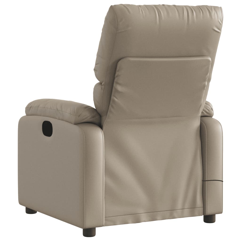 Fauteuil de massage，Fauteuil de Salon，Chaise de massage inclinable électrique cappuccino similicuir CDS91257 - 4