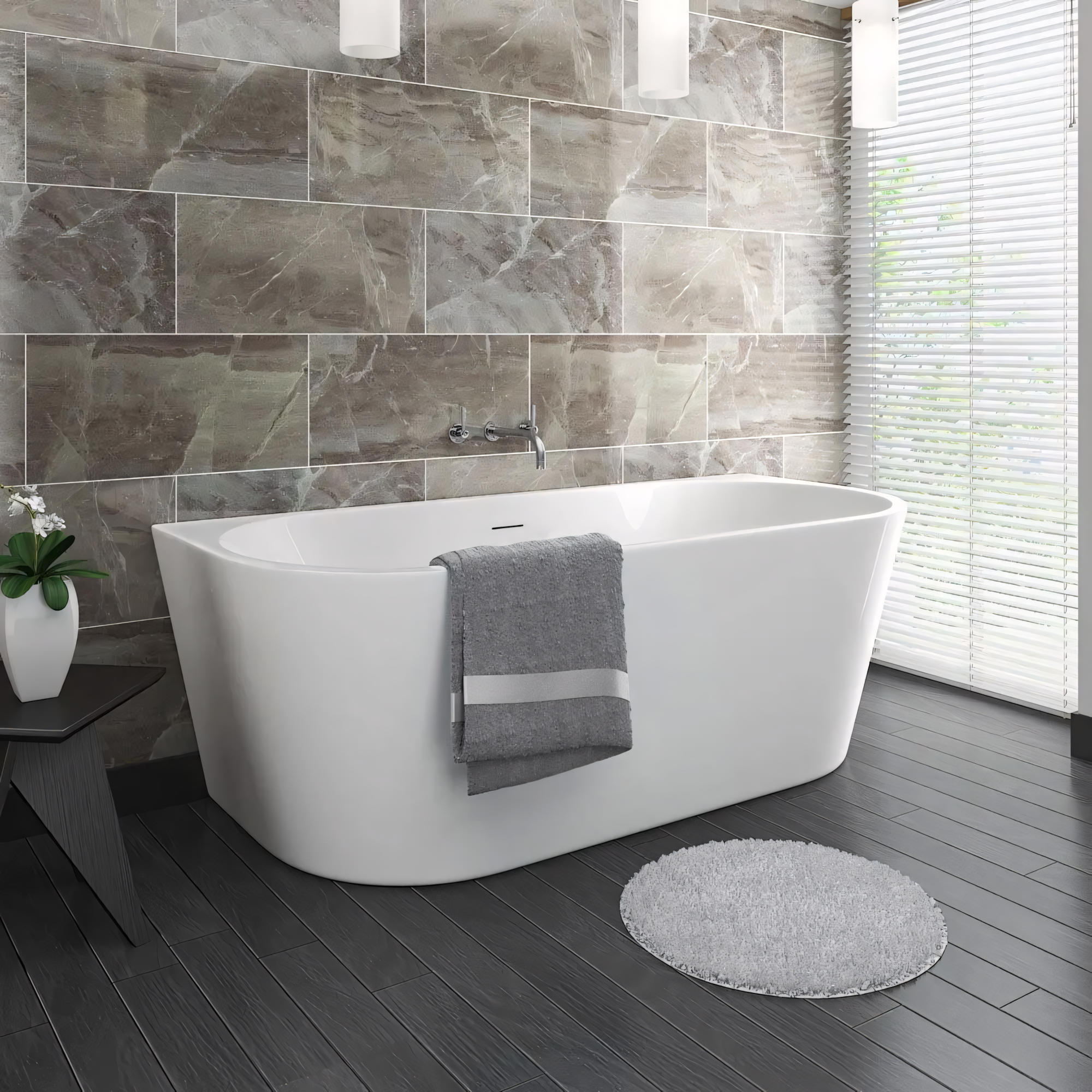 Rea Cada Din Acril Freestanding Capri 150cm