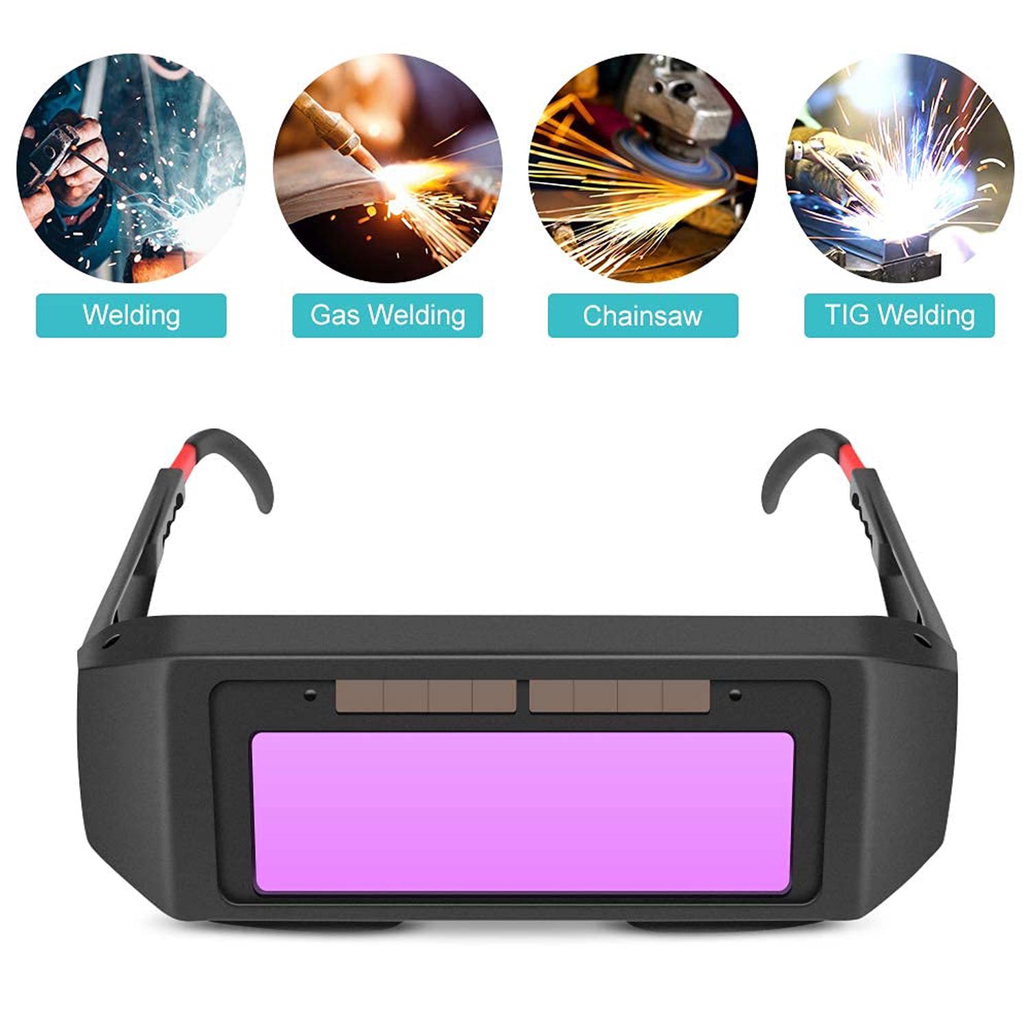 Lunettes de Soudure, Masque de Soudeur Automatique, Auto-assombrissantes Solaires Lentilles Lunettes Soudeur pour Protection des Yeux - 3