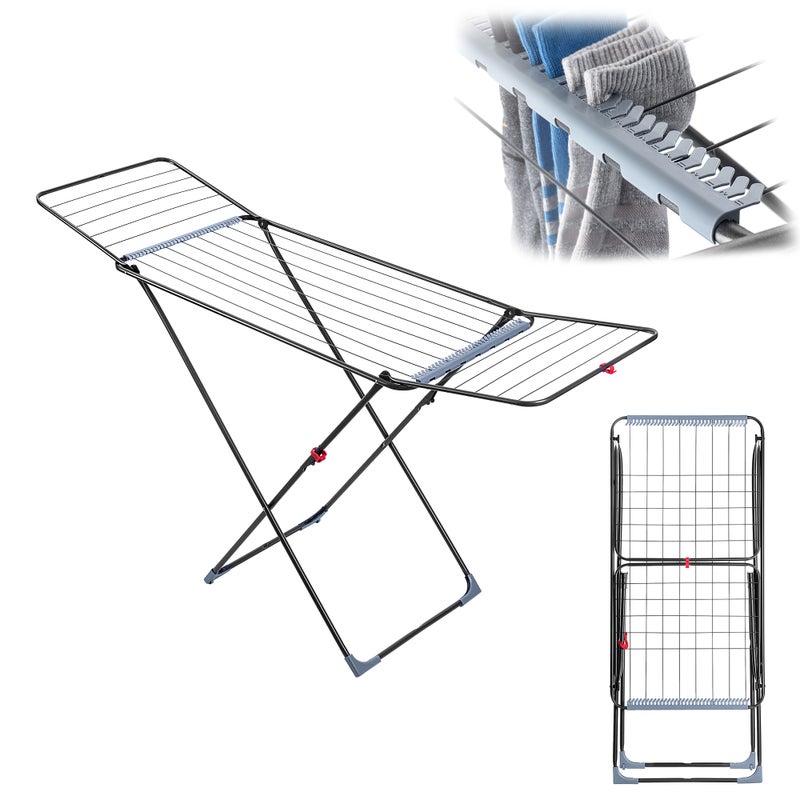 SUSZARKA NA PRANIE STOJĄCA STABILNA 18m DO UBRAŃ SKŁADANA NA BIELIZNĘ DUŻA