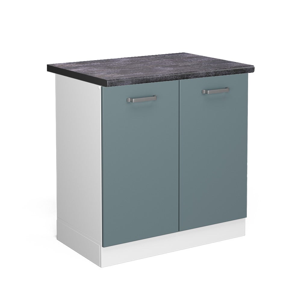 Vicco Szafka pod zlew R-Line, Niebiesko-szary, 80 cm , BP Antracyt