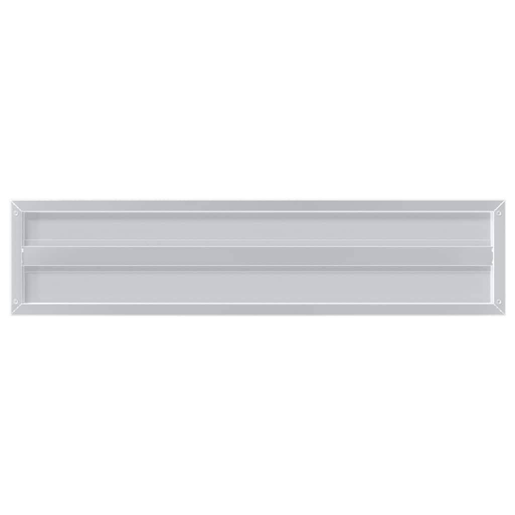 vidaXL Étagères murales 2 pcs 100x23,5 cm argenté acier inoxydable - 6