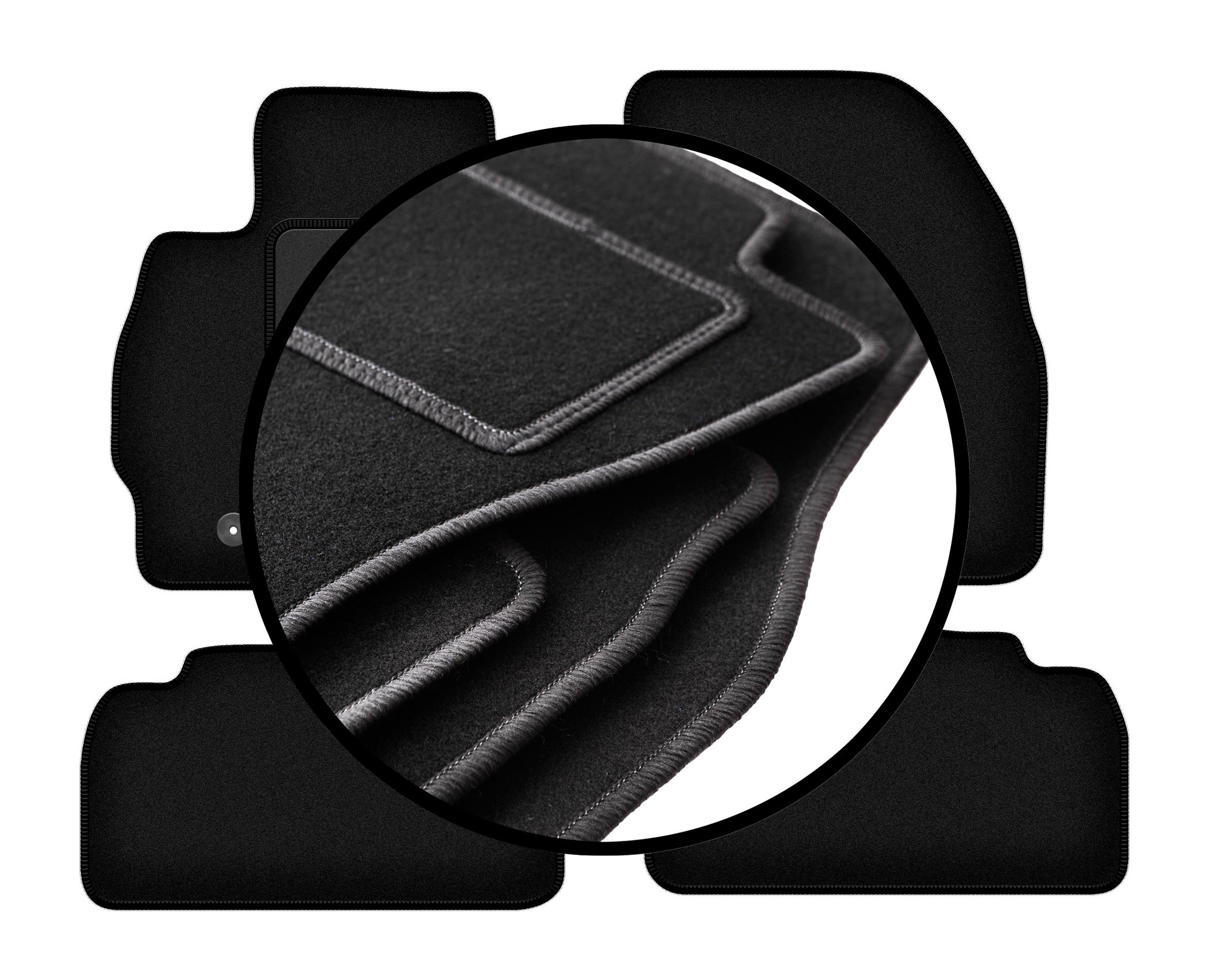 Set tappetini su misura moquette Chevrolet Matiz 2005-2010