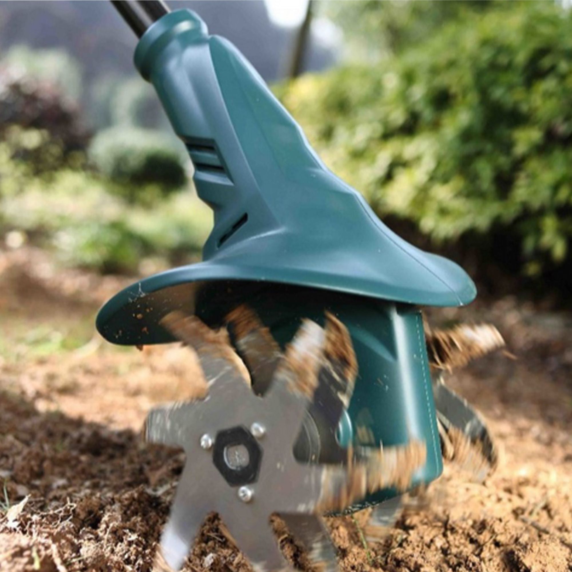Elettrozappa Senza Fili 18V Batteria Inclusa 4 Frese Manico Regolabile 3,9kg Cura Orto Giardino - 2