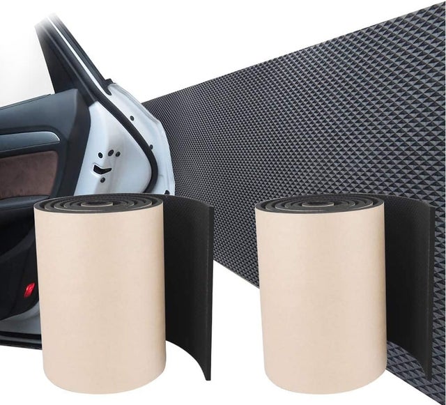 Pare-Chocs Mural Protecteur pour Garage Voiture Auto-adhésif 2 Rouleaux 200 cm x 20 cm x 4 mm pour Murs de garages pour protéger la Porte et Le Pare-C