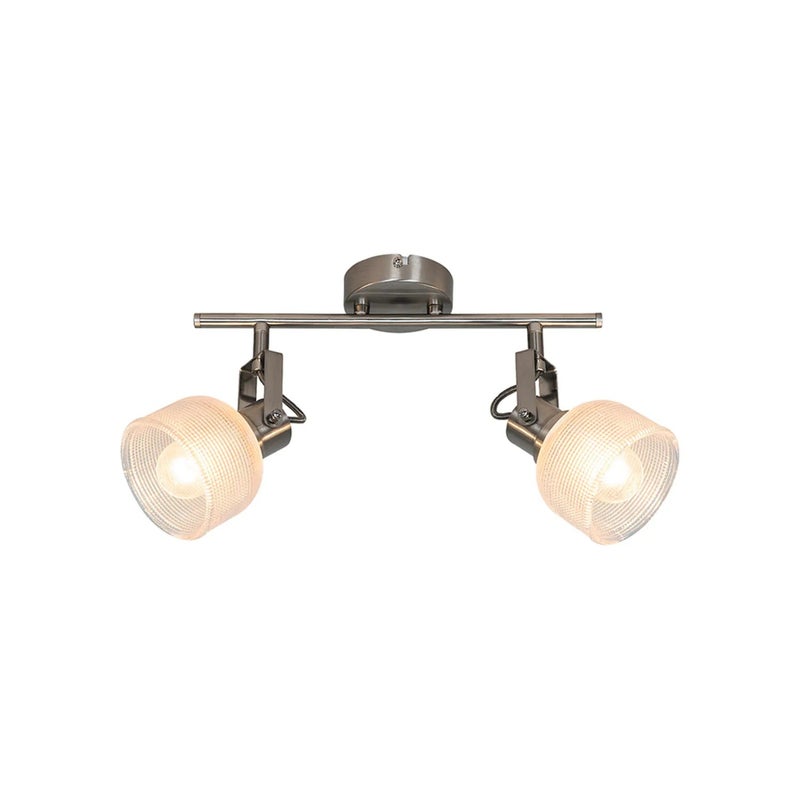 Reflektor sufitowy Spot Francis chrom satynowany-przezroczysty 2xE14x12W wym: 17 x 33 x 12 cm IP20 Rabalux