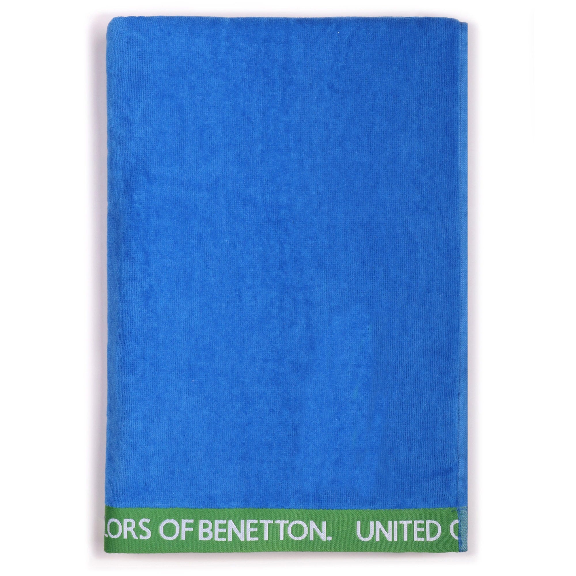 BENETTON HOUSE TELO MARE 90X160CM 380G/MQ VELOUR 100% COTONE BLU