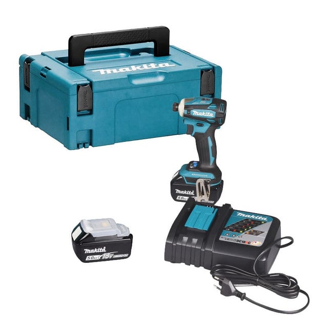 Visseuse à chocs 18V LXT 180Nm (2x5,0 Ah) en MAKPAC - MAKITA DTD172RTJ