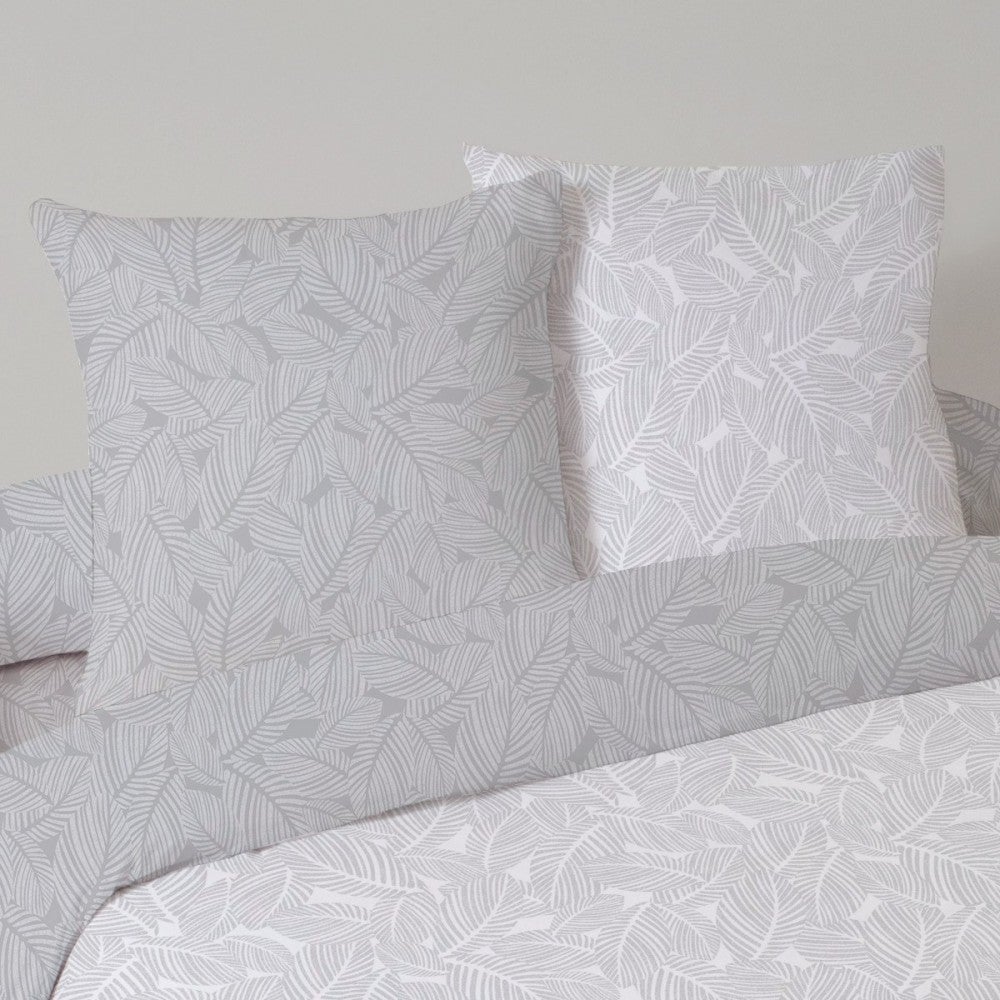 Housse de couette 240x220 NIORT GREY + 2 taies 100% coton - 2