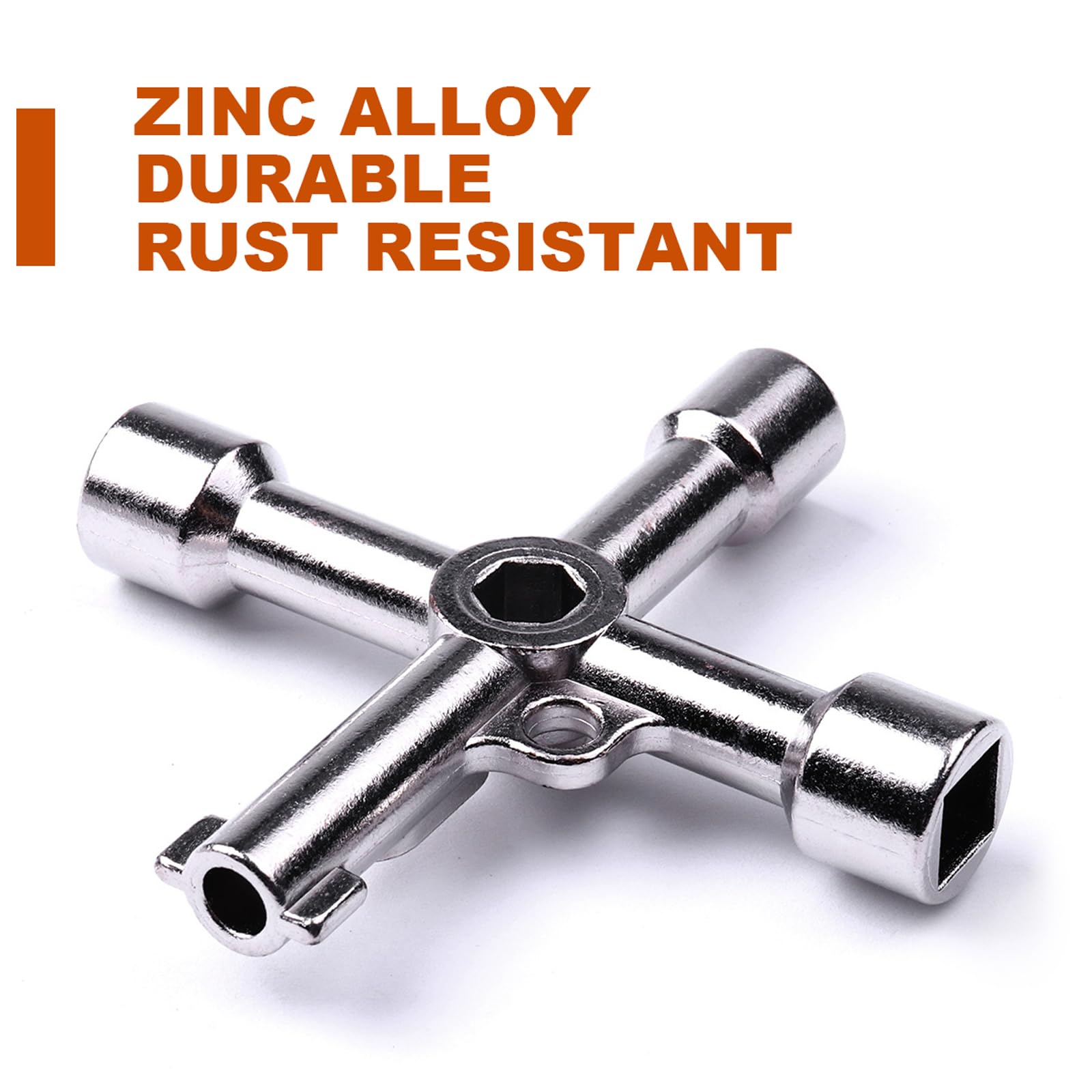 ATOPLEE 4 in 1 Triangolo Lega/piazza universale Croce Triangolo KEY per Train elettrico ascensore Cabinet Valve - 4