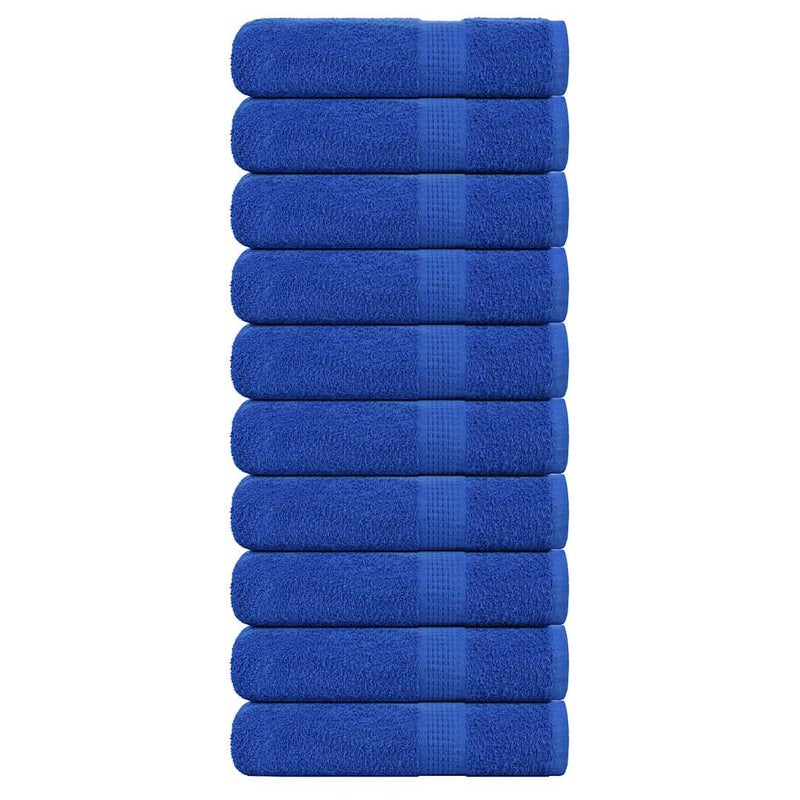 Ręczniki kąpielowe, FROGN, 10 szt., niebieskie, 100x150 cm, 360 g/m² vidaXL