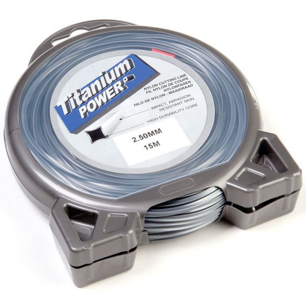 Fil débroussailleuse Rond 2,5 mm x 81 m Titanium Power | Leroy Merlin