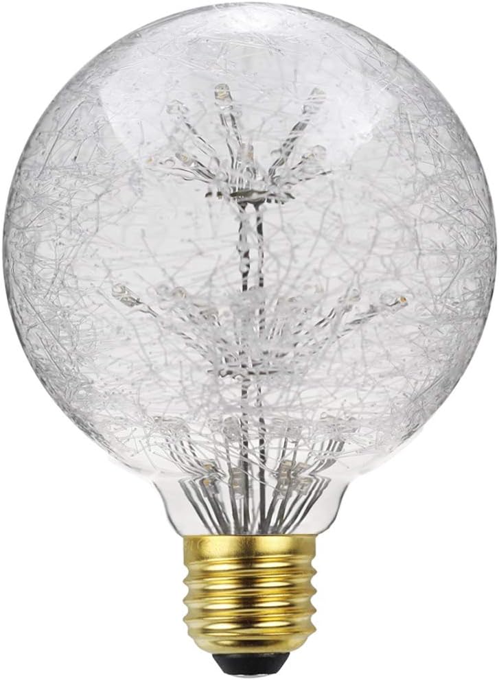 Led Ampoule Vintage Ampoule RGB Feu D'artifice Edison Ampoule G95 3W 220/240V E27 Ampoule Décorative (Feu d'artifice en fibre de verre) - 3