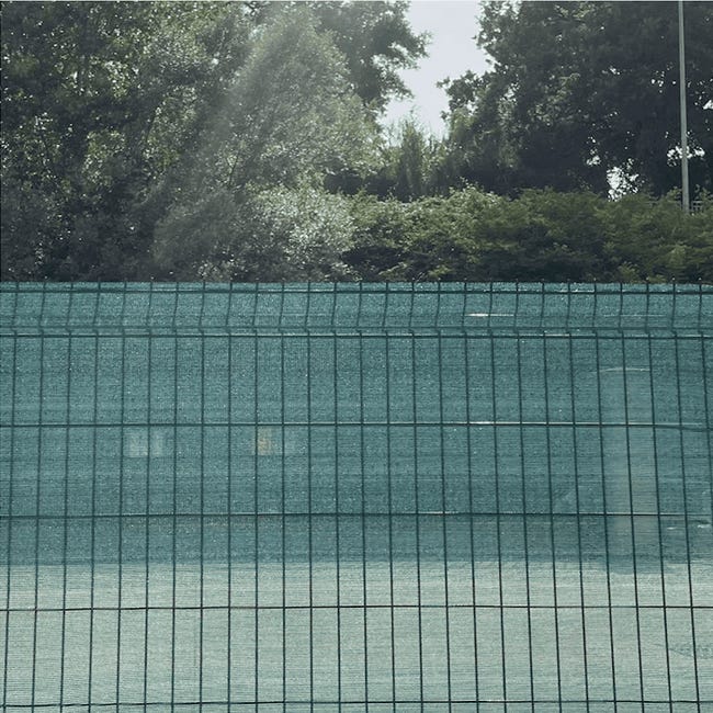 Rete Ombreggiante 180 x 500 cm, Tessuto Hdpe, Permeabile All'Aria e All'Acqua, Recinzione Copertura Telo da Esterno Traspirante Tenda Parasole con Funi,Fascette,per Balcone, Verde Scuro Rete Ombreggiante 180 x 500 cm, Tessuto Hdpe, Permeabile All'Aria e All'Acqua, Recinzione Copertura Telo da Esterno Traspirante Tenda Parasole con Funi,Fascette,per Balcone, Verde Scuro