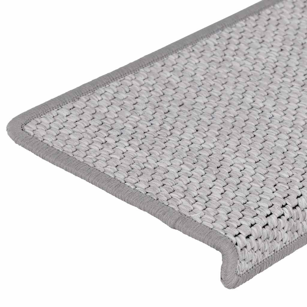Tapis d'escalier autocollants 30 pcs | Paillasson d'escalier | Tapis de marche 65x21x4 cm platine CFW622579 - 7