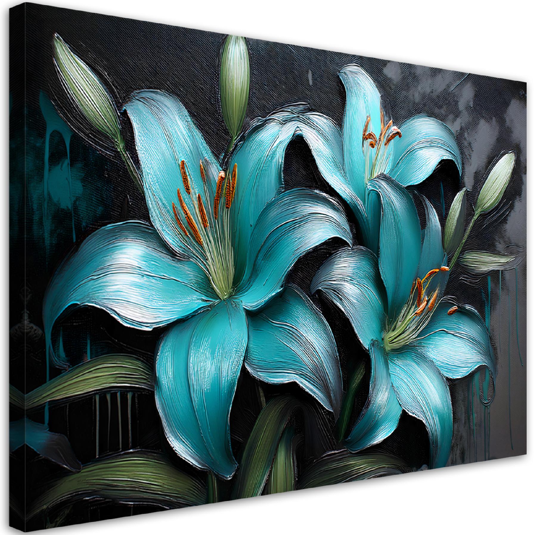 Impressions sur toile vintage turquoise turquoise et bleu Impressions sur toile vintage turquoise turquoise et bleu