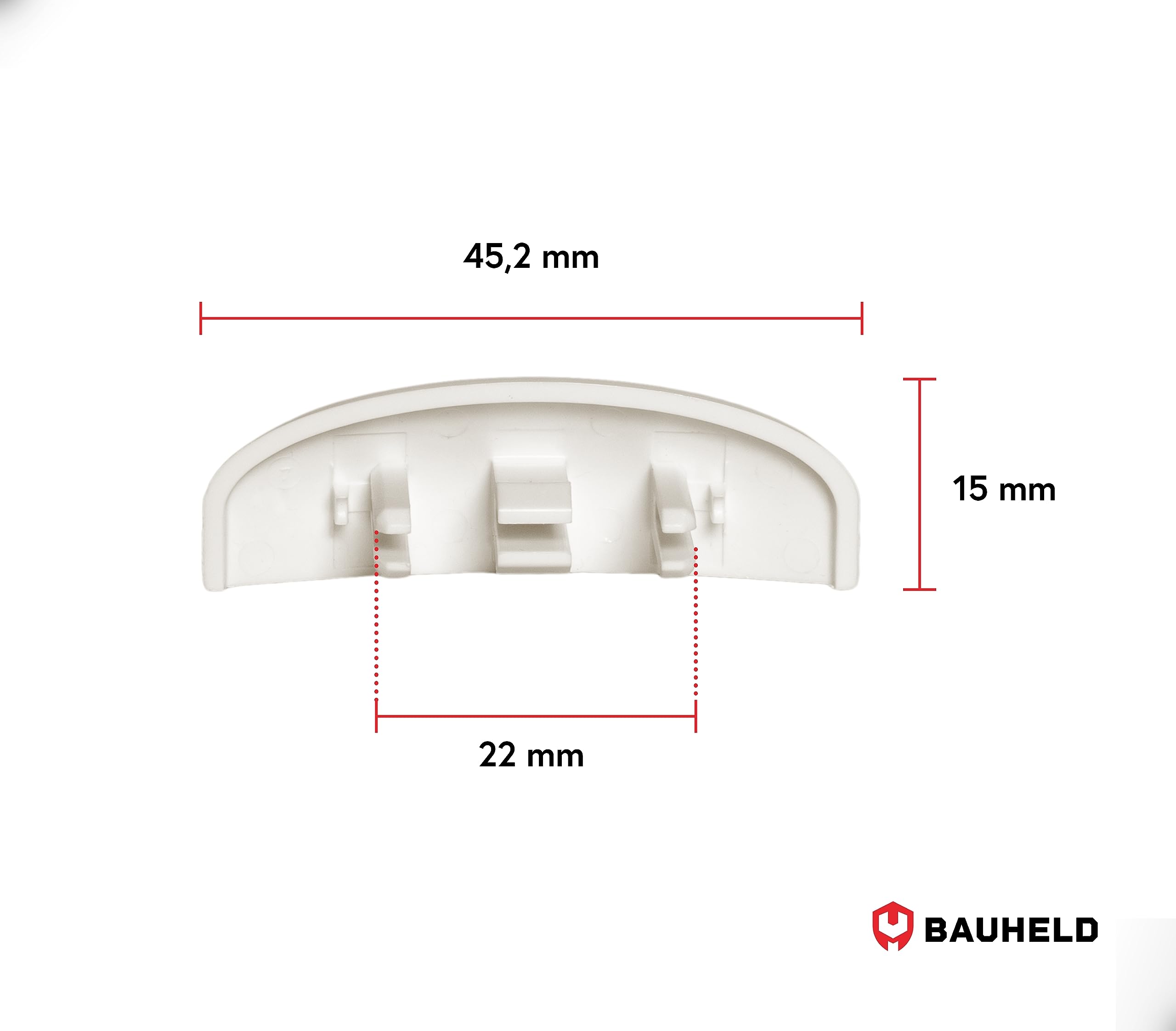 20 Tappi Per Fessure Finestre - Copertura Per Drenaggio 5x25 Mm, Plastica Resistente, Montaggio A Pressione