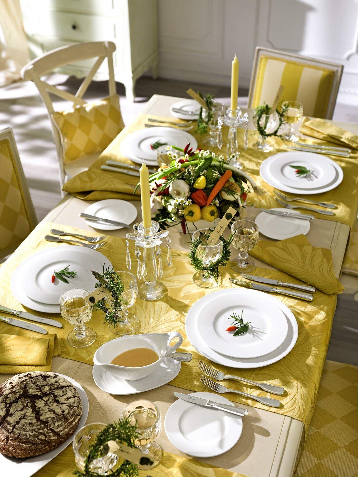 Villeroy & Boch Royal Piatto Ovale Grande da Portata, Porcellana Premium Bone, 41 cm - 3