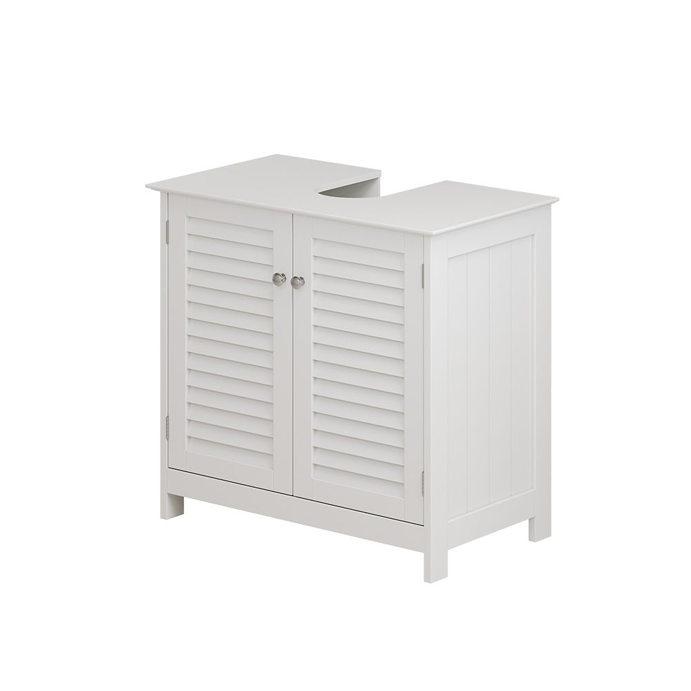 Vicco Szafka pod umywalkę Riad, Biały, 60 x 58 cm z 2 drzwiami