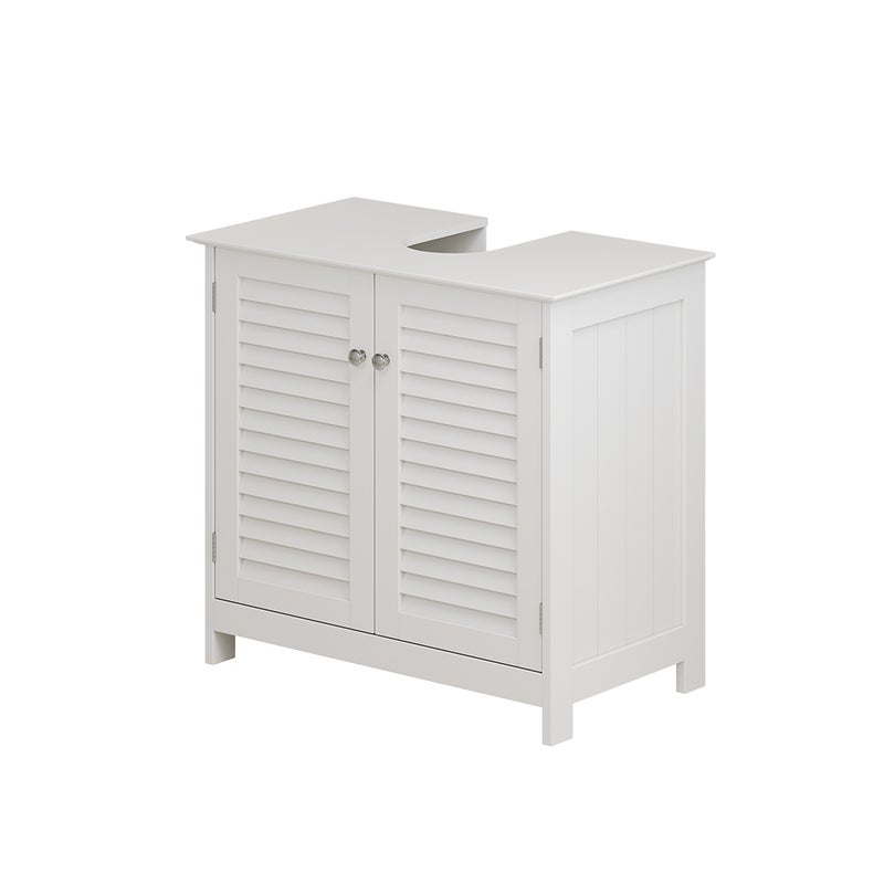 Vicco Szafka pod umywalkę Riad, Biały, 60 x 58 cm z 2 drzwiami