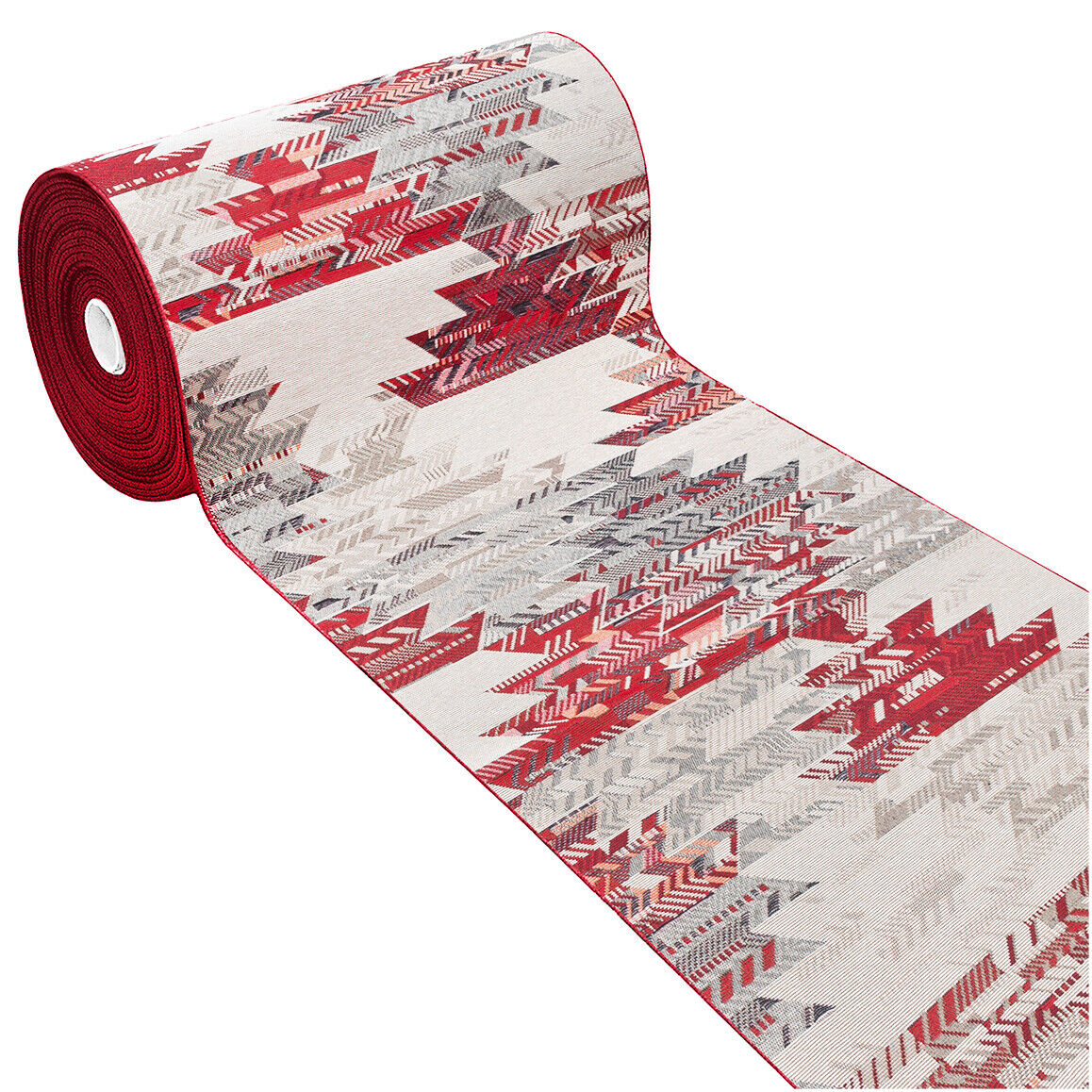 Alfombra de cocina 54x140 cm tejido plano gobelin tela corredor base antideslizante étnico burdeos