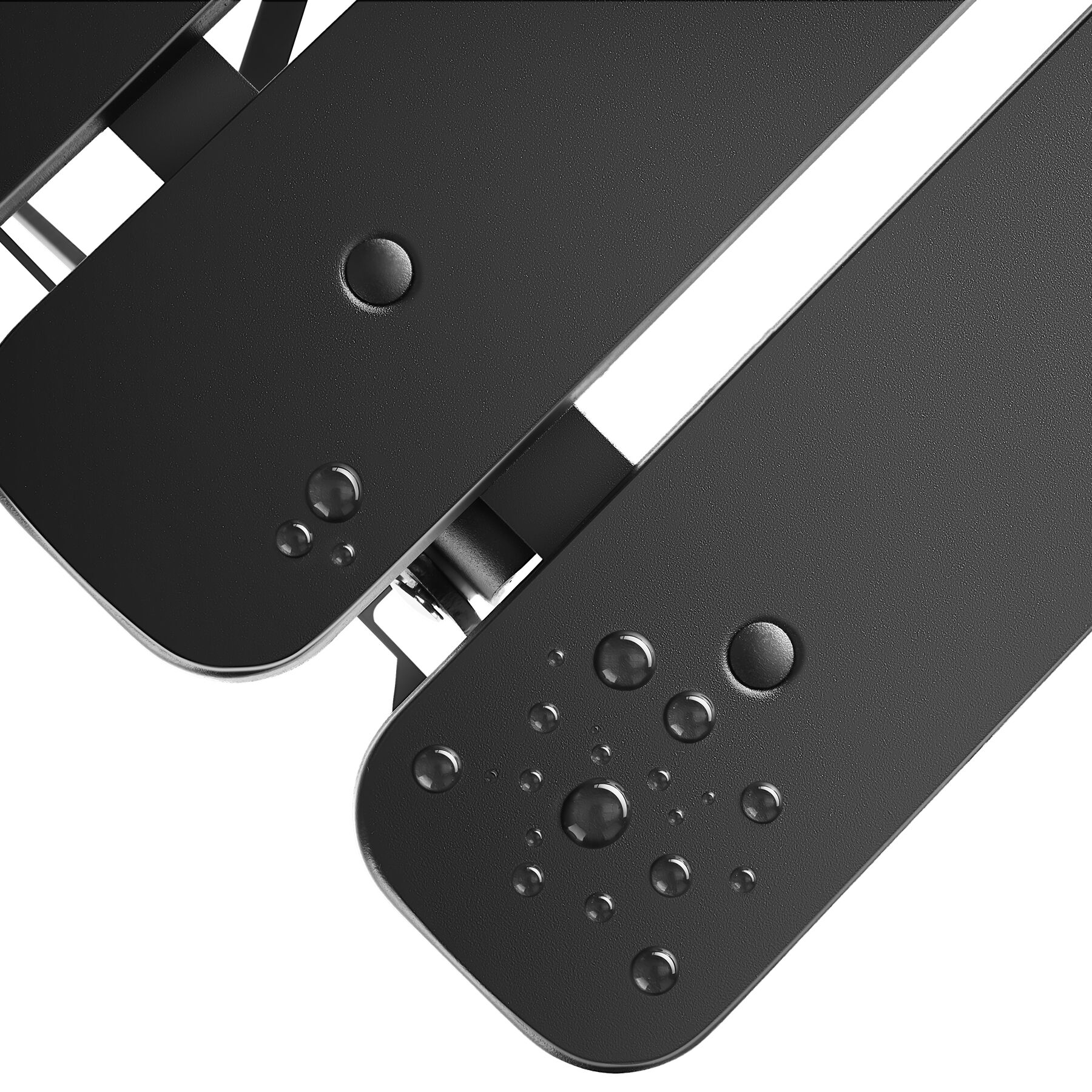 Set tavolo da bistrot nero, pieghevole per 2 persone TECTAKE - 8