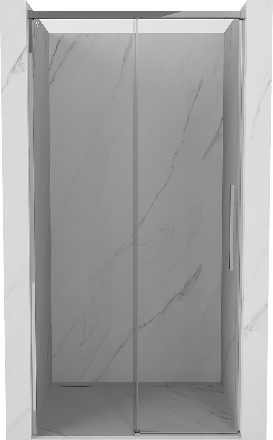 Mexen Rox drzwi prysznicowe rozsuwane 135 cm, transparent, chrom - 8C2-135-000-01-00