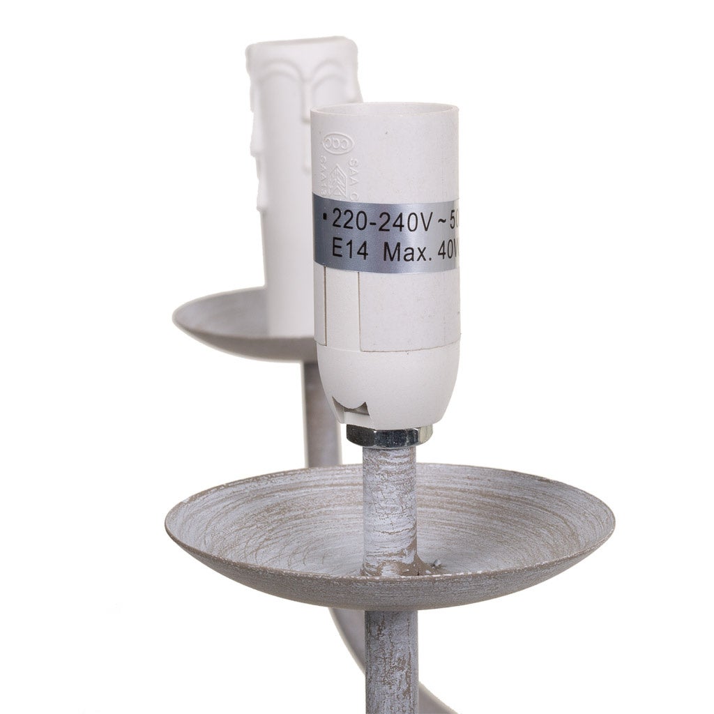 Lampe de plafond grise 77x77x134h - 5