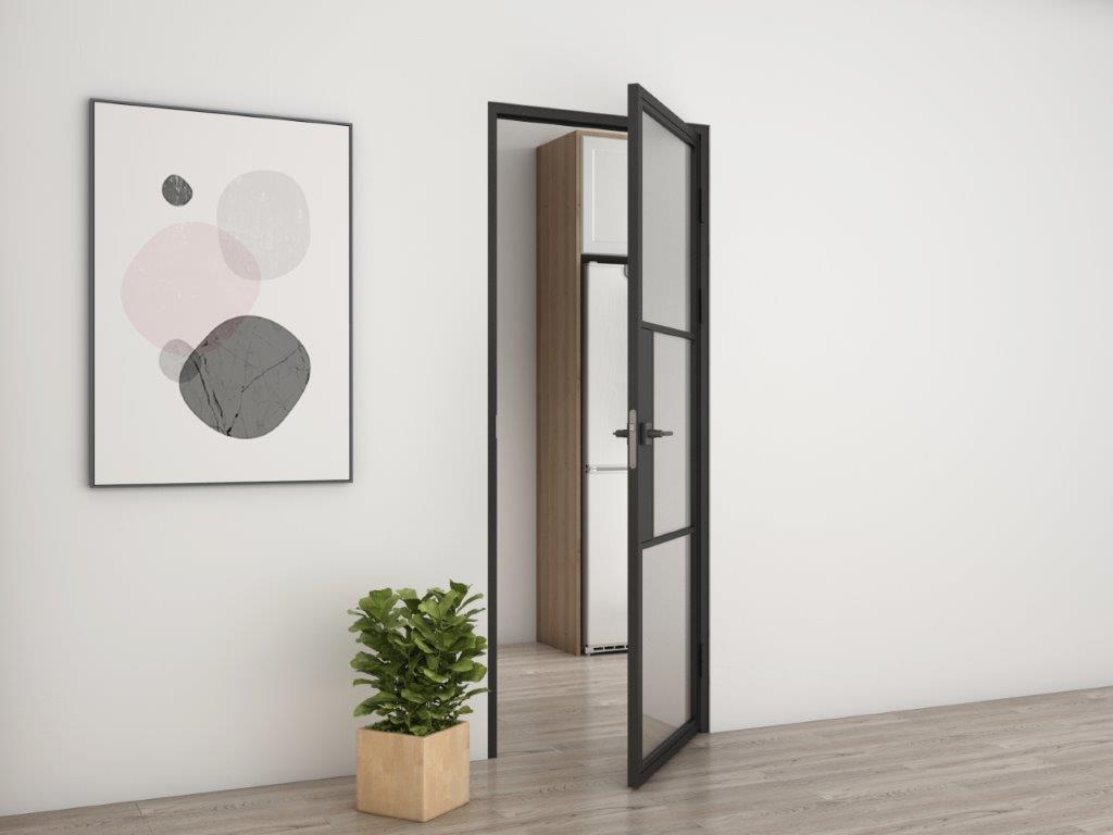 1 Bouton De Porte En Cristal Avec Rosace Ronde, Poignée Factice En Verre Noir Mat, Pour Placards Et Portes De Couloir, 1 Pièce