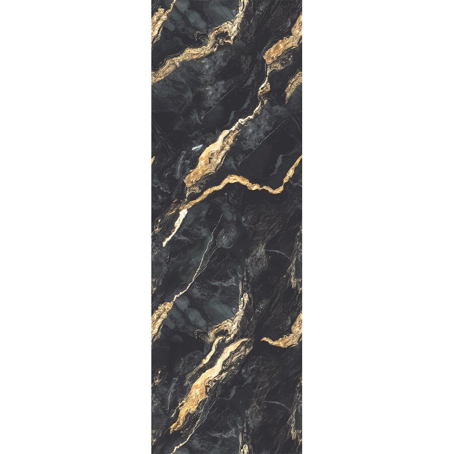 NERON: Vinyle adhésif pour plan de travail de cuisine et salle de bain. Résistant aux taches. Imperméable. Facile à poser et à nettoyer. 0,65x2m - 4