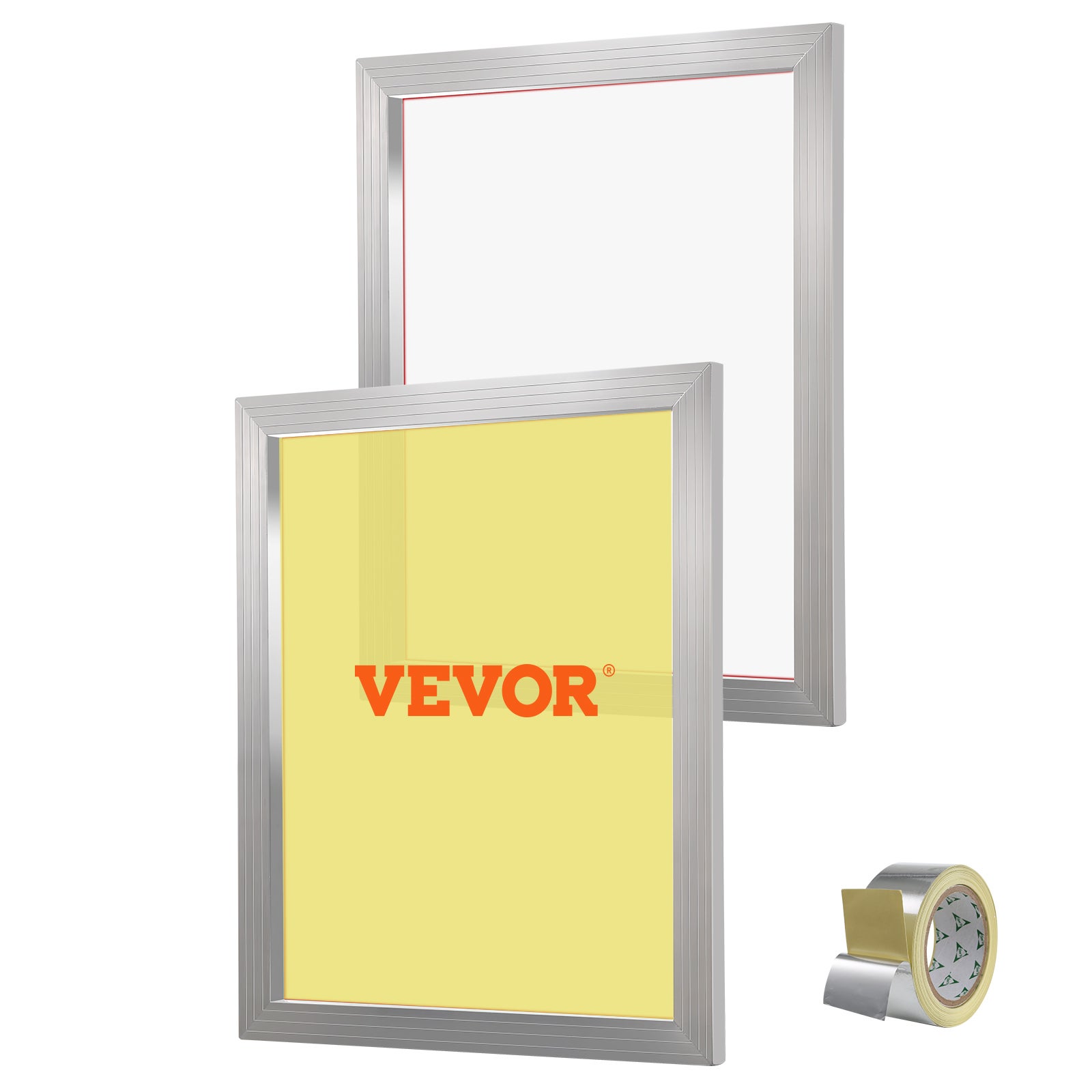 Zestaw do sitodruku, 2 szt. Aluminiowych ramek do sitodruku, ramka do sitodruku 20 x 24 cali z siatką 160, nylonową siatką o wysokim napięciu i VEVOR