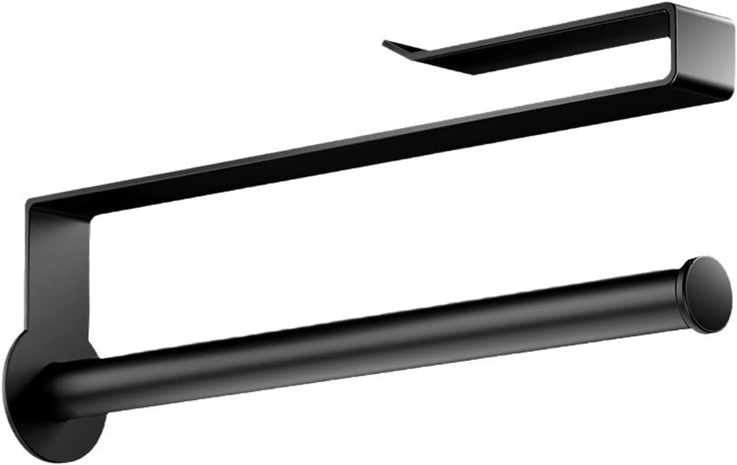 Uchwyt na ręczniki papierowe kuchenny, montowany na ścianie, 1 sztuka, montaż bezśrubowy, odpowiedni do półek o grubości 1,5 do 2 cm.