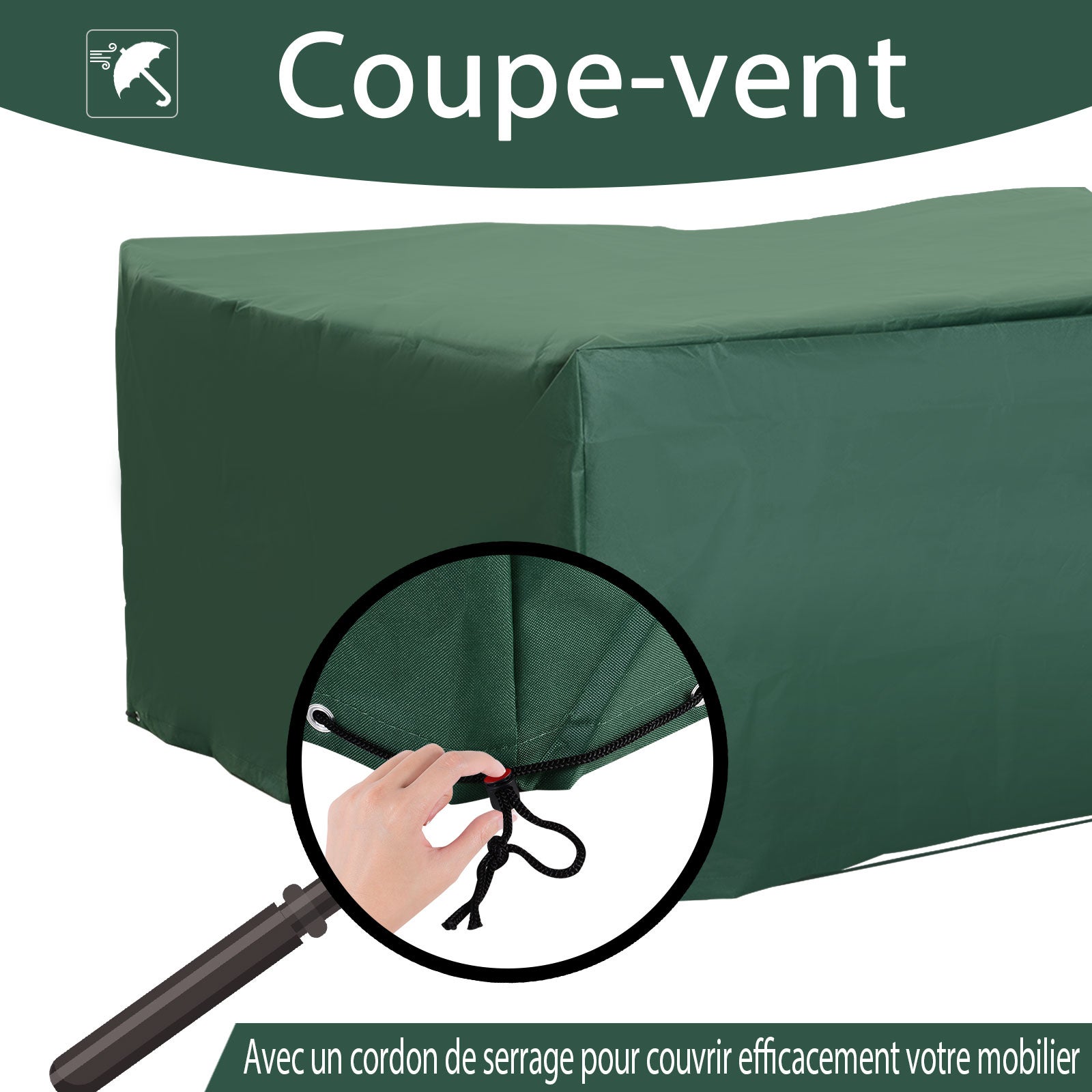 Housse de protection Tissu Oxford Outsunny - 5