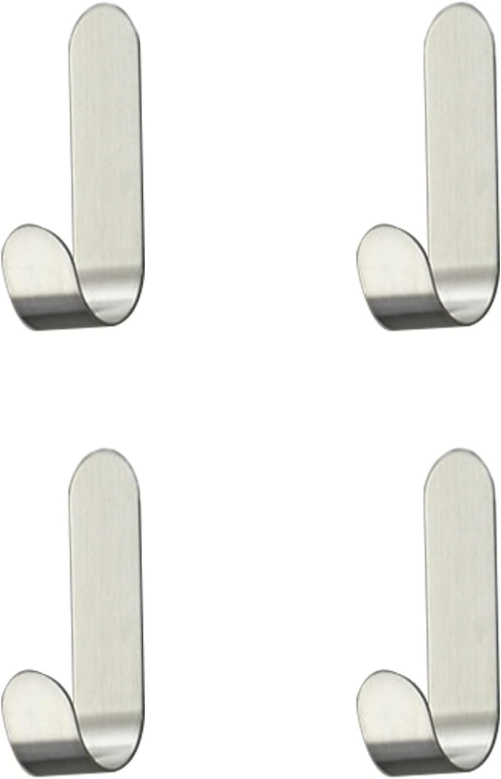 NearMoon Doppio gancio per asciugamani da bagno, in acciaio inox SUS304, resistente, doppio gancio appendiabiti per bagno, soggiorno, cucina, montaggio a parete, confezione da 2 (nichel spazzolato NearMoon Doppio gancio per asciugamani da bagno, in acciaio inox SUS304, resistente, doppio gancio appendiabiti per bagno, soggiorno, cucina, montaggio a parete, confezione da 2 (nichel spazzolato