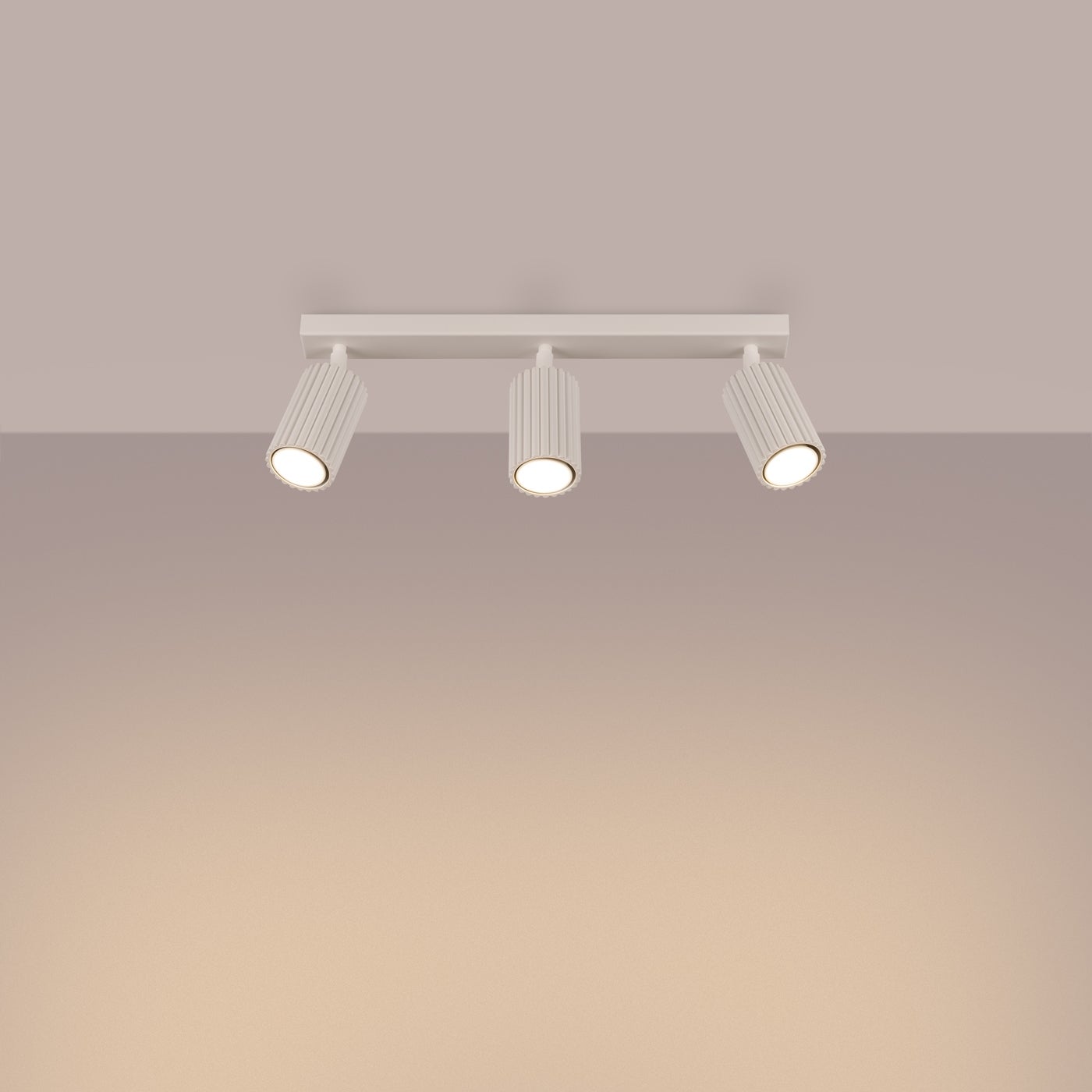 Plafon GLOOW 3L beżowy LED 3000K - 45x6.5x16.5cm Sollux